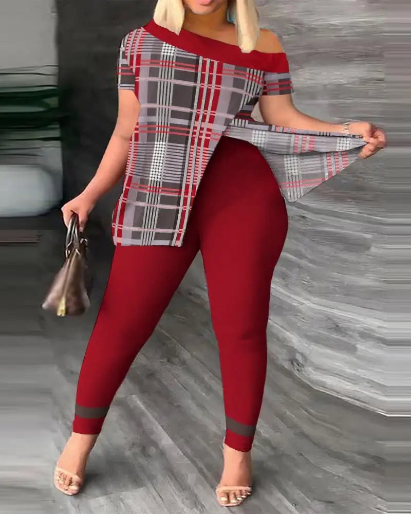 Spring Summer Printing Fashion New Suit 2 - piece set Women - MAGUSTA BEAUTY