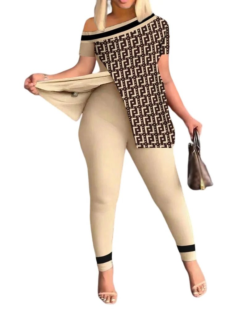 Spring Summer Printing Fashion New Suit 2 - piece set Women - MAGUSTA BEAUTY