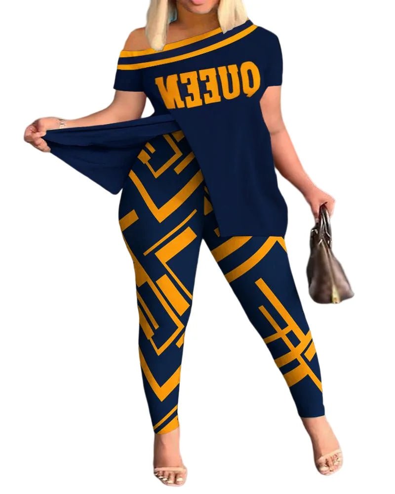 Spring Summer Printing Fashion New Suit 2 - piece set Women - MAGUSTA BEAUTY