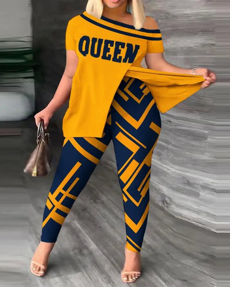 Spring Summer Printing Fashion New Suit 2 - piece set Women - MAGUSTA BEAUTY