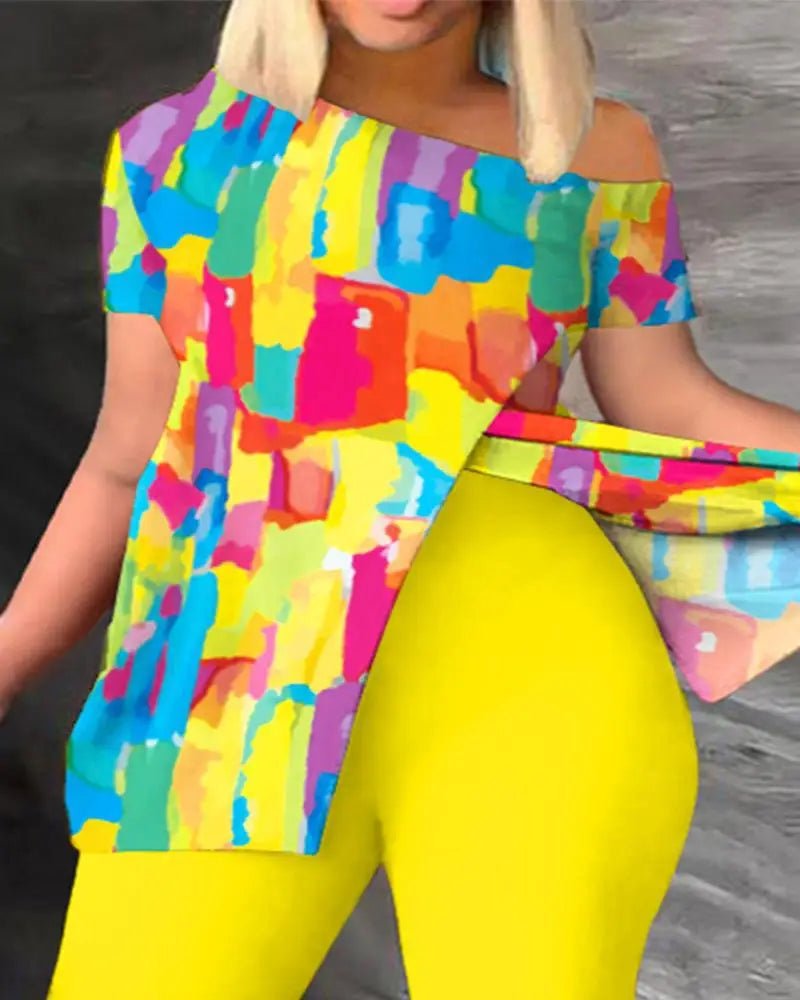 Spring Summer Printing Fashion New Suit 2 - piece set Women - MAGUSTA BEAUTY