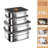 Stainless Steel Camping Lunch Box Sealed Leak-proof Bento Box Microwave Suitable Large Capacity Refrigerator Freezer Storage Box - MAGUSTA BEAUTY
