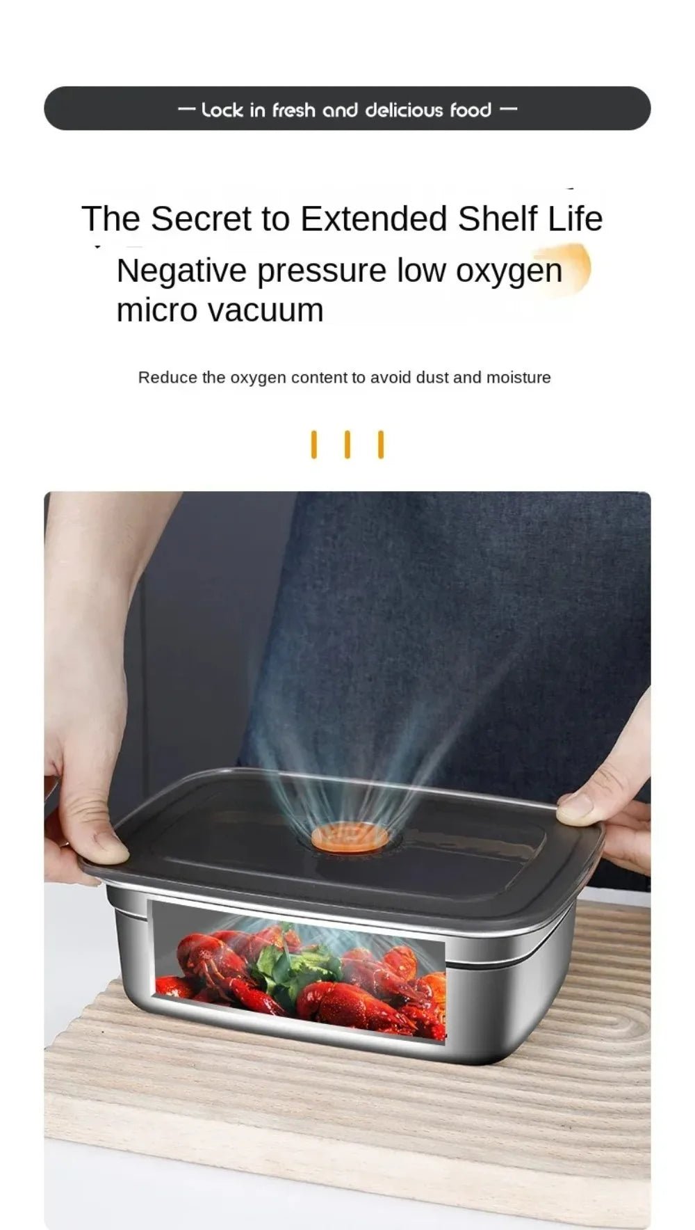 Stainless Steel Camping Lunch Box Sealed Leak-proof Bento Box Microwave Suitable Large Capacity Refrigerator Freezer Storage Box - MAGUSTA BEAUTY
