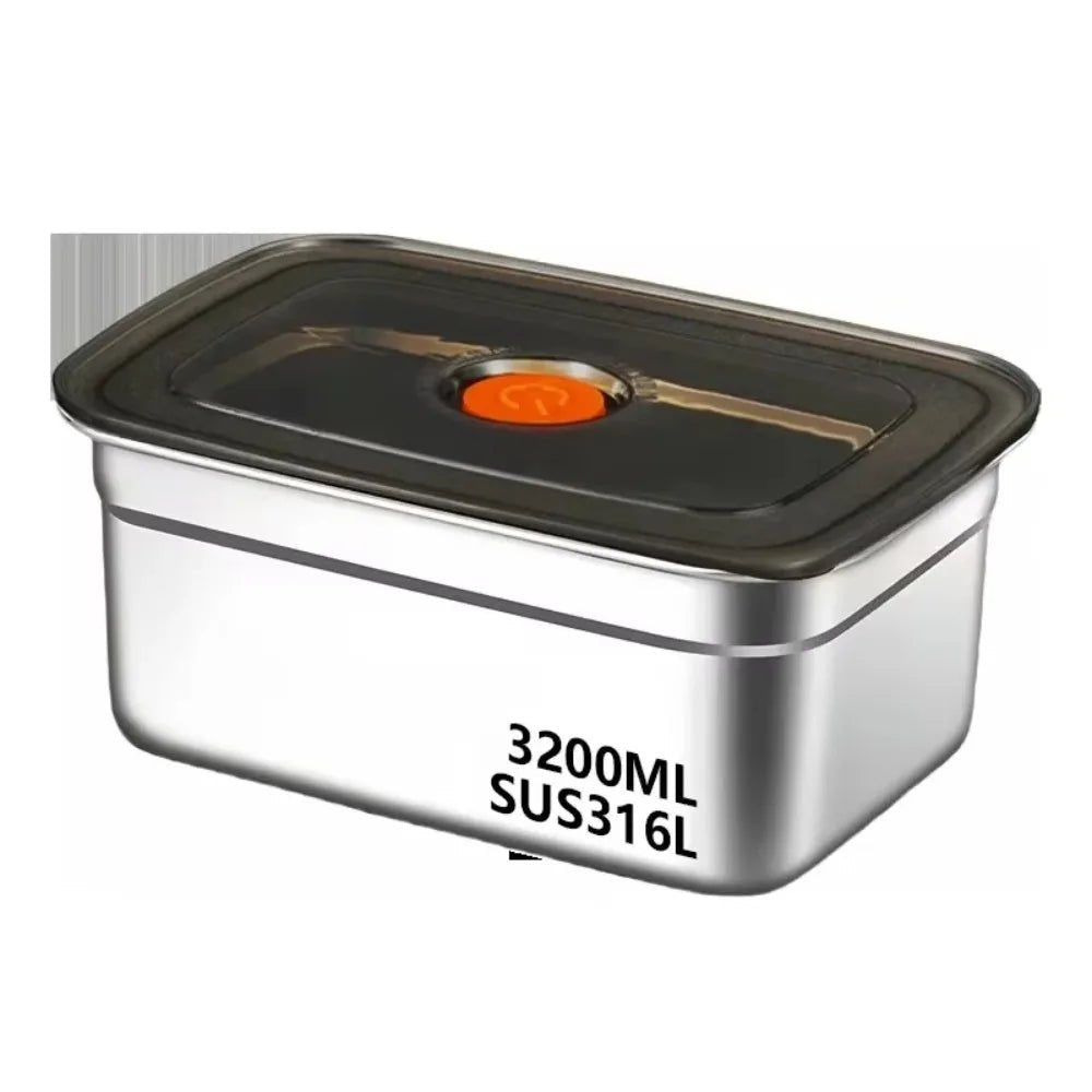 Stainless Steel Camping Lunch Box Sealed Leak-proof Bento Box Microwave Suitable Large Capacity Refrigerator Freezer Storage Box - MAGUSTA BEAUTY