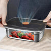 Stainless Steel Camping Lunch Box Sealed Leak-proof Bento Box Microwave Suitable Large Capacity Refrigerator Freezer Storage Box - MAGUSTA BEAUTY