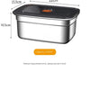 Stainless Steel Camping Lunch Box Sealed Leak-proof Bento Box Microwave Suitable Large Capacity Refrigerator Freezer Storage Box - MAGUSTA BEAUTY