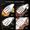 Stainless Steel Food Tongs Barbecue Tongs Meat Salad Steak Food Serving Clip Tweezers Long BBQ Cooking Tongs Kitchen Utensils - MAGUSTA BEAUTY