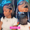 Straight 250% Density Short Bob 13x4 HD Lace Front Human Hair Wigs Women Prepluck Peruvian Lace Frontal Wig Glueless Closure Wig - MAGUSTA BEAUTY
