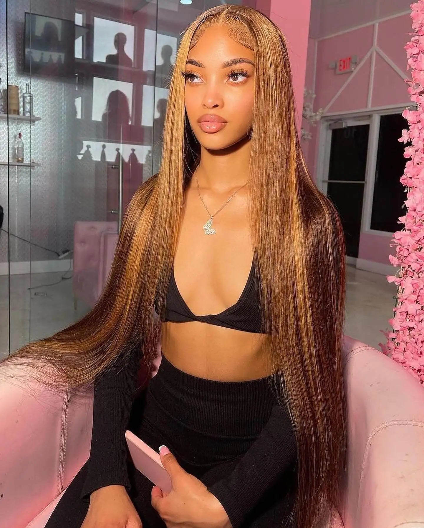 straight highlight wig human hair hd lace wig 13x6 human hair ombre honey blonde colored straight lace front wigs human hair - MAGUSTA BEAUTY