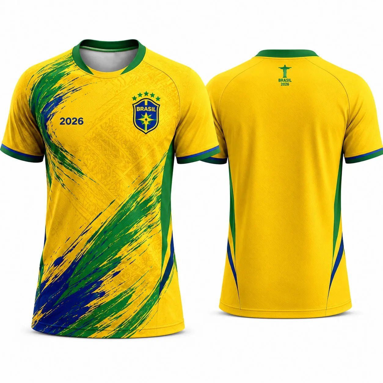 Summer New Brazil Football Jerseys For Men 2026 Football Support Sports Tshirts Mesh Breathable Tees Fans Gifts Man Clothing - MAGUSTA BEAUTY