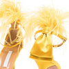 Summer new feather flower silk ribbon sexy open-toe sandals thin high-heeled banquet dress fashionable large-size women's shoes - MAGUSTA BEAUTY