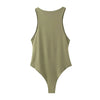 summer solid sexy bodycon women bodysuits female 8 color green slim casual bodysuit chic lady club short playsuits femme - MAGUSTA BEAUTY