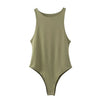 summer solid sexy bodycon women bodysuits female 8 color green slim casual bodysuit chic lady club short playsuits femme - MAGUSTA BEAUTY