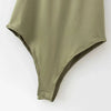 summer solid sexy bodycon women bodysuits female 8 color green slim casual bodysuit chic lady club short playsuits femme - MAGUSTA BEAUTY