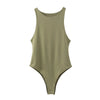 summer solid sexy bodycon women bodysuits female 8 color green slim casual bodysuit chic lady club short playsuits femme - MAGUSTA BEAUTY