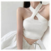 Summer Tank Top for Women 2024 Knitted Bustier Going Out Outfits Solid Color Trendy Basic Slim Fit Y2k Women's Vacation Tops - MAGUSTA BEAUTY
