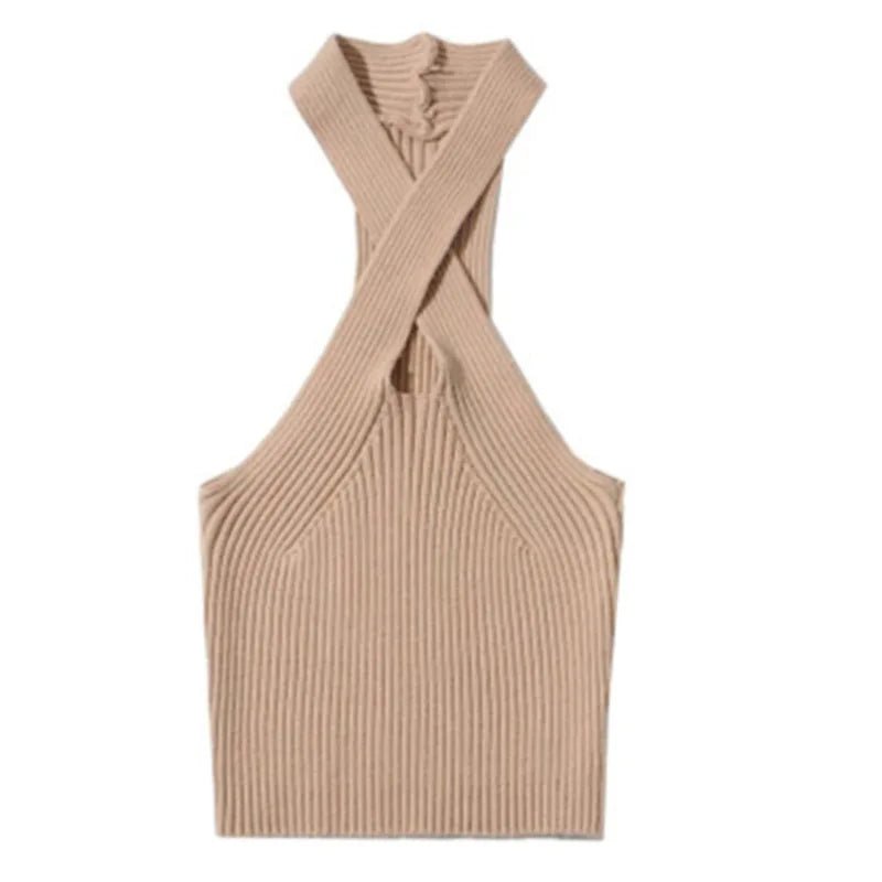 Summer Tank Top for Women 2024 Knitted Bustier Going Out Outfits Solid Color Trendy Basic Slim Fit Y2k Women's Vacation Tops - MAGUSTA BEAUTY