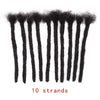 Synthetic 8Inch Handmade Dreadlocks 10strands Locs Hip-Hop Style Braids Hair Extension Crochet Hair for Men Women - MAGUSTA BEAUTY