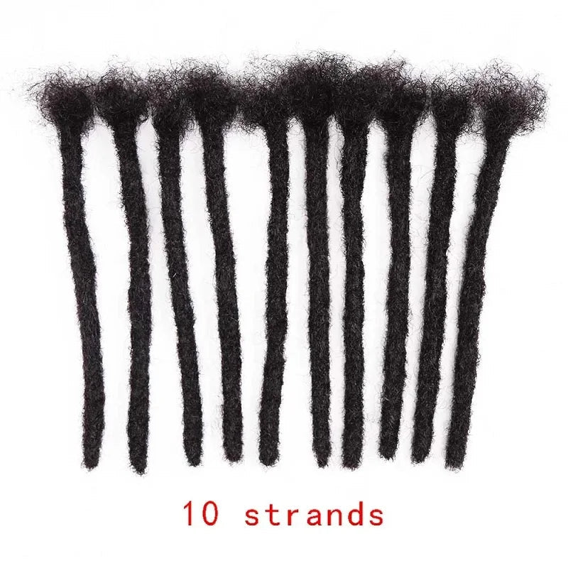 Synthetic 8Inch Handmade Dreadlocks 10strands Locs Hip-Hop Style Braids Hair Extension Crochet Hair for Men Women - MAGUSTA BEAUTY