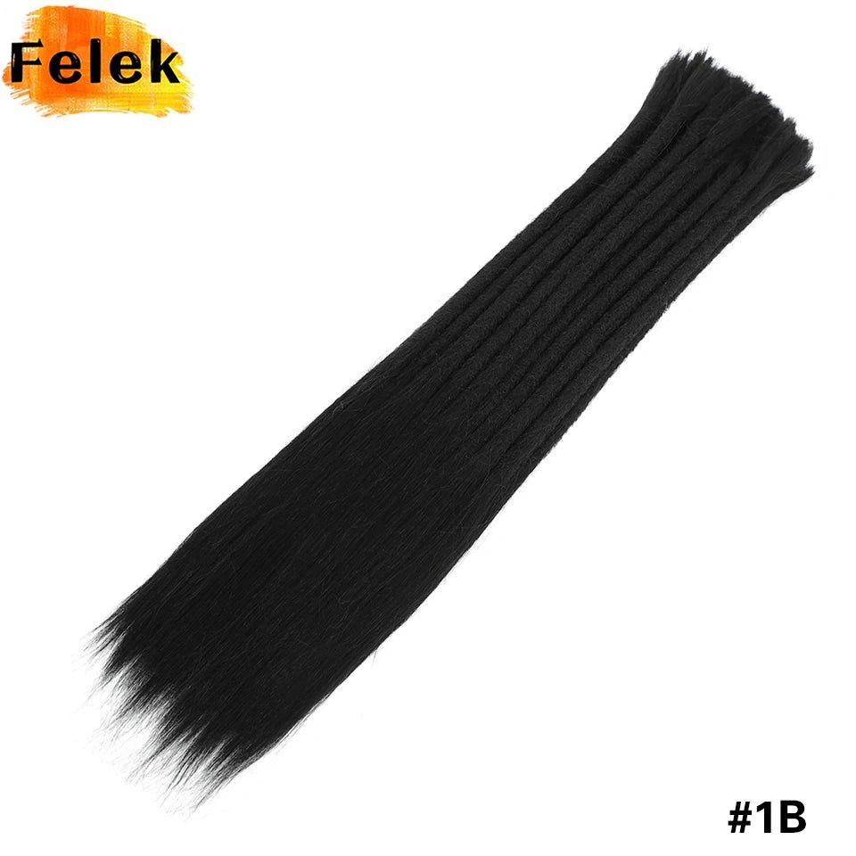 Synthetic Cheap Dreadlocks Hair Extensions For Women 18 Inch Full Hand-made Permanent Dread Loc Extension For Men 5 10 Strands - MAGUSTA BEAUTY