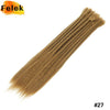 Synthetic Cheap Dreadlocks Hair Extensions For Women 18 Inch Full Hand-made Permanent Dread Loc Extension For Men 5 10 Strands - MAGUSTA BEAUTY