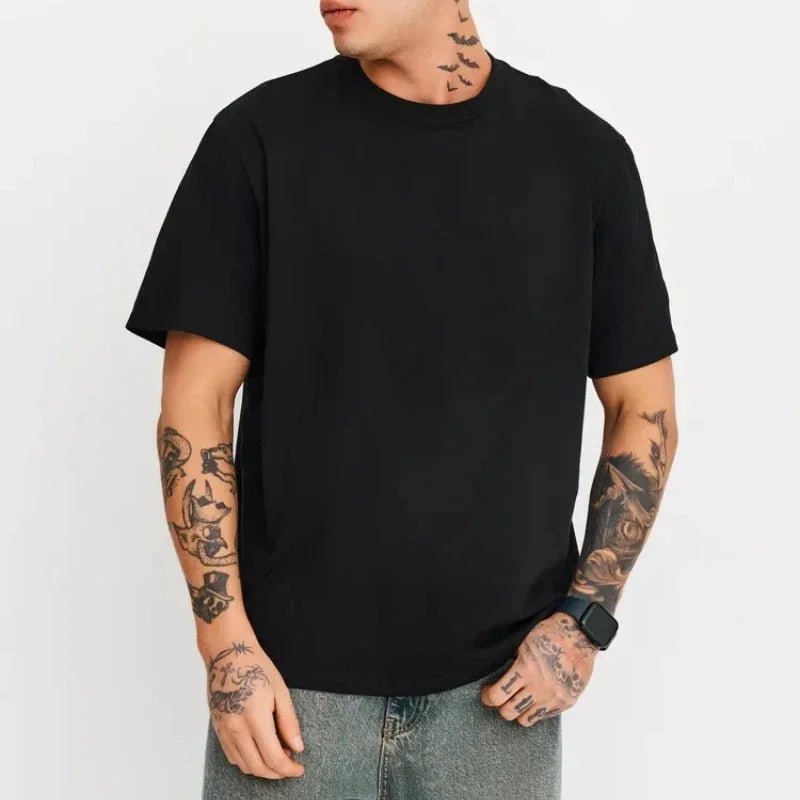 T shirt for men 2026 Summer Men's clothing football tops sports Basic Short sleeve Printed T shirts Y2k oversize Graphic t shirt - MAGUSTA BEAUTY