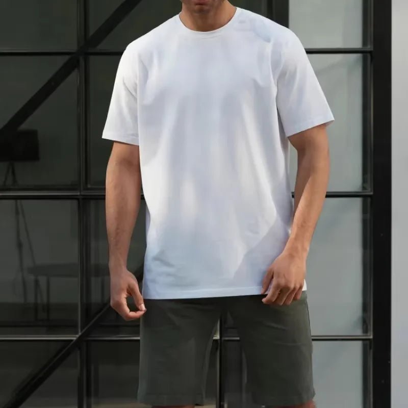 T shirt for men 2026 Summer Men's clothing football tops sports Basic Short sleeve Printed T shirts Y2k oversize Graphic t shirt - MAGUSTA BEAUTY