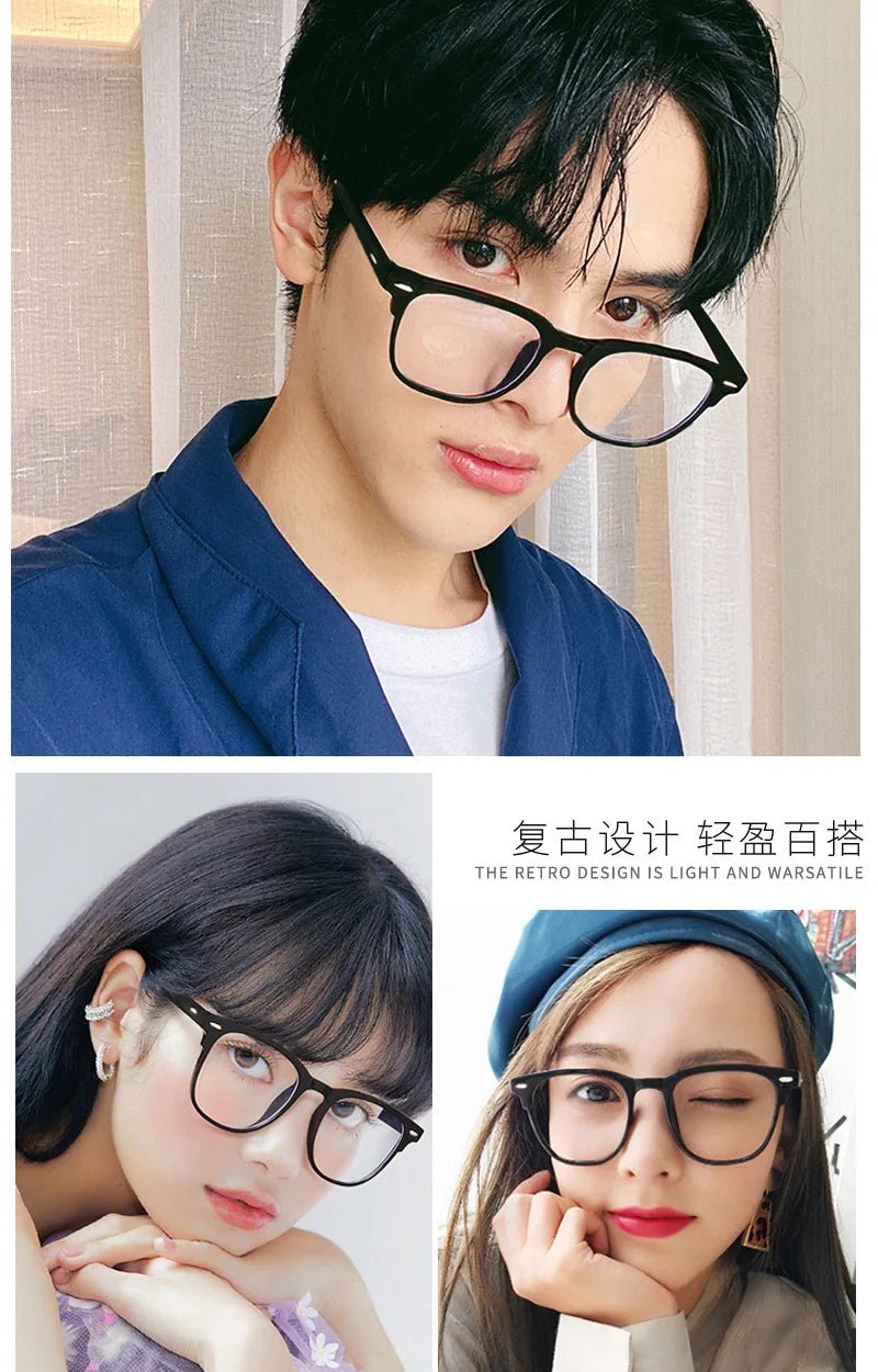 Transparent Computer Glasses Frame Women Men Anti Blue Light Round Eyewear Blocking Glasses Optical Spectacle Eyeglass - MAGUSTA BEAUTY