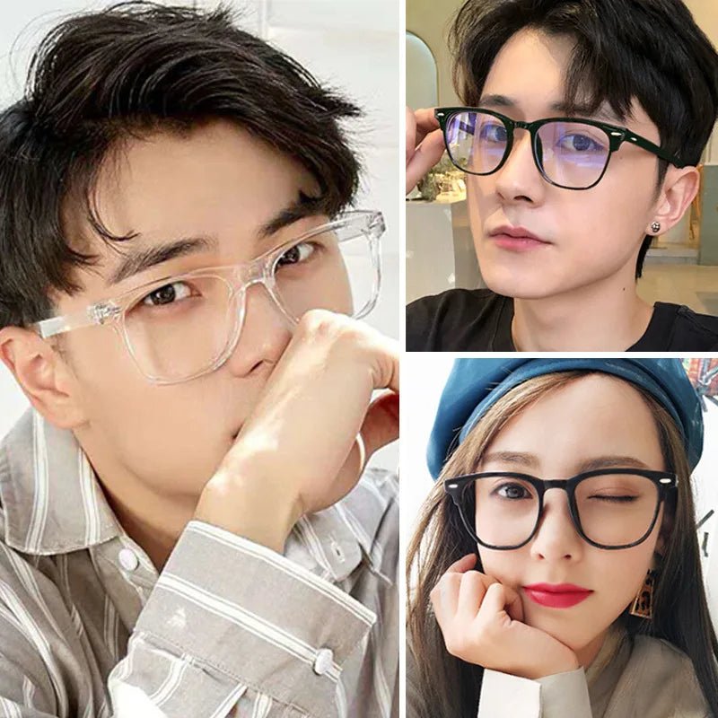 Transparent Computer Glasses Frame Women Men Anti Blue Light Round Eyewear Blocking Glasses Optical Spectacle Eyeglass - MAGUSTA BEAUTY