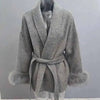 UCXQ Elegant OL Office Lady Overcoats Fur Patchwork Long Sleeve Woolen Coat Beautiful Women's Clothing Jacket Autumn 2025 Winter - MAGUSTA BEAUTY