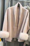 UCXQ Elegant OL Office Lady Overcoats Fur Patchwork Long Sleeve Woolen Coat Beautiful Women's Clothing Jacket Autumn 2025 Winter - MAGUSTA BEAUTY