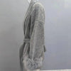 UCXQ Elegant OL Office Lady Overcoats Fur Patchwork Long Sleeve Woolen Coat Beautiful Women's Clothing Jacket Autumn 2025 Winter - MAGUSTA BEAUTY