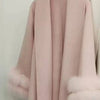 UCXQ Elegant OL Office Lady Overcoats Fur Patchwork Long Sleeve Woolen Coat Beautiful Women's Clothing Jacket Autumn 2025 Winter - MAGUSTA BEAUTY