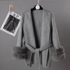 UCXQ Elegant OL Office Lady Overcoats Fur Patchwork Long Sleeve Woolen Coat Beautiful Women's Clothing Jacket Autumn 2025 Winter - MAGUSTA BEAUTY