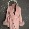 UCXQ Elegant OL Office Lady Overcoats Fur Patchwork Long Sleeve Woolen Coat Beautiful Women's Clothing Jacket Autumn 2025 Winter - MAGUSTA BEAUTY