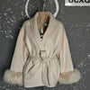 UCXQ Elegant OL Office Lady Overcoats Fur Patchwork Long Sleeve Woolen Coat Beautiful Women's Clothing Jacket Autumn 2025 Winter - MAGUSTA BEAUTY