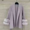 UCXQ Elegant OL Office Lady Overcoats Fur Patchwork Long Sleeve Woolen Coat Beautiful Women's Clothing Jacket Autumn 2025 Winter - MAGUSTA BEAUTY