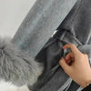 UCXQ Elegant OL Office Lady Overcoats Fur Patchwork Long Sleeve Woolen Coat Beautiful Women's Clothing Jacket Autumn 2025 Winter - MAGUSTA BEAUTY
