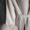 UCXQ Elegant OL Office Lady Overcoats Fur Patchwork Long Sleeve Woolen Coat Beautiful Women's Clothing Jacket Autumn 2025 Winter - MAGUSTA BEAUTY