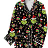 Unisex Christmas Tree Pattern Long - Sleeve Pajama Set Fashionable 3D Print Casual Y2K Style 2025 Collection Comfortable Sleepwear - MAGUSTA BEAUTY