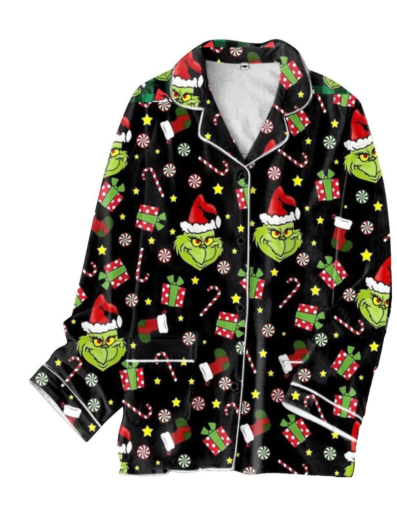 Unisex Christmas Tree Pattern Long - Sleeve Pajama Set Fashionable 3D Print Casual Y2K Style 2025 Collection Comfortable Sleepwear - MAGUSTA BEAUTY