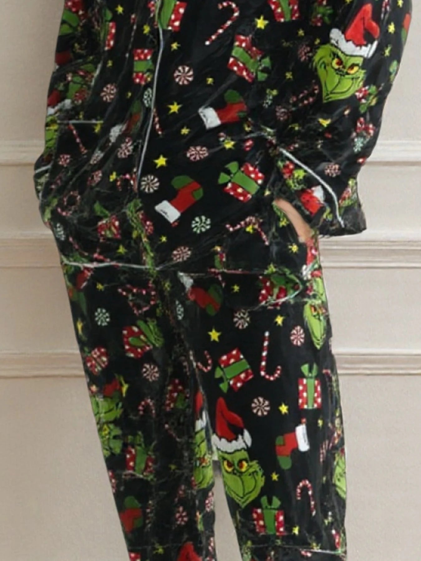 Unisex Christmas Tree Pattern Long - Sleeve Pajama Set Fashionable 3D Print Casual Y2K Style 2025 Collection Comfortable Sleepwear - MAGUSTA BEAUTY