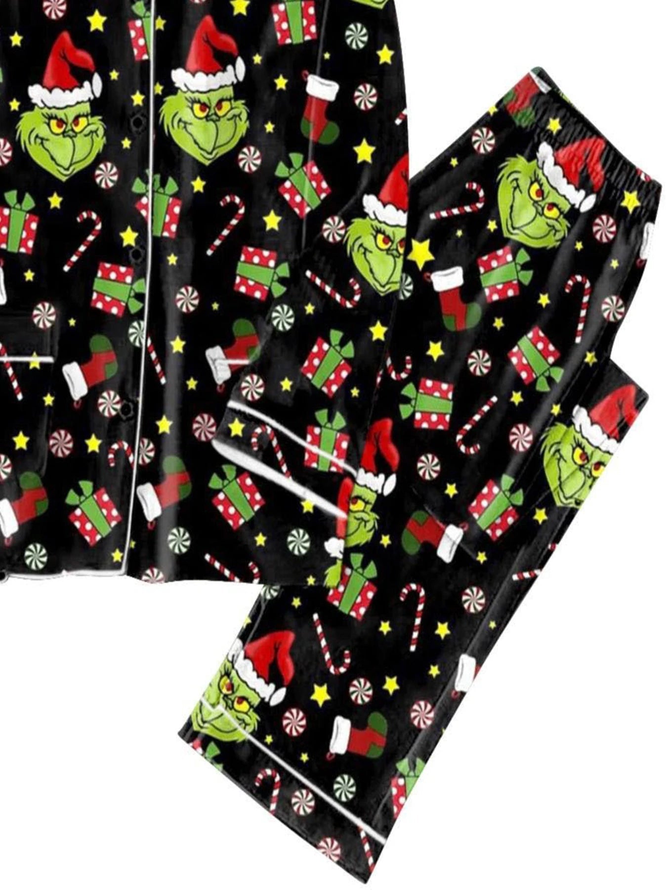 Unisex Christmas Tree Pattern Long - Sleeve Pajama Set Fashionable 3D Print Casual Y2K Style 2025 Collection Comfortable Sleepwear - MAGUSTA BEAUTY