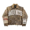 Vintage Leaves Camouflage Jeans Jacket Two Piece Set Y2K Suit Men Letters Rhinestone Sequins Oversized Coat Baggy Jeans Clothing - MAGUSTA BEAUTY