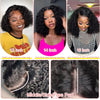 Water Curly Short Bob Wigs 250% Brazilian Ready to Go 7x5 Glueless Human Hair Wigs 13x6 Deep Wave HD Lace Frontal Wig For Women - MAGUSTA BEAUTY