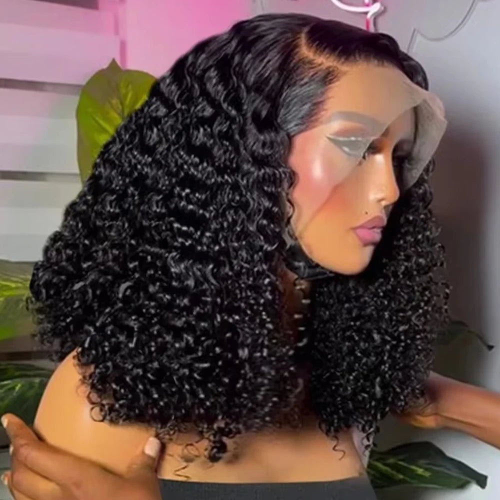 Wear Go 13x4 13x6 Water Wave Bob Lace Wig For Women Curly 7x5 Glueless Human Hair Wig Ready To Go Human Hair Wigs Pre Cut 250% - MAGUSTA BEAUTY