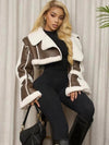 Weird Puss Furry Patchwork Women Crop Jacket Hipster Full Sleeve Open Stitch Hipster Streetwear Warm Outwear Basic Wild Coat - MAGUSTA BEAUTY