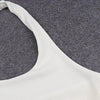 White Halter Sexy Backless Tank Tops for Women Streetwear 2023 Sleeveless Ribbed Knit Vest Top Cropped Feminino - MAGUSTA BEAUTY
