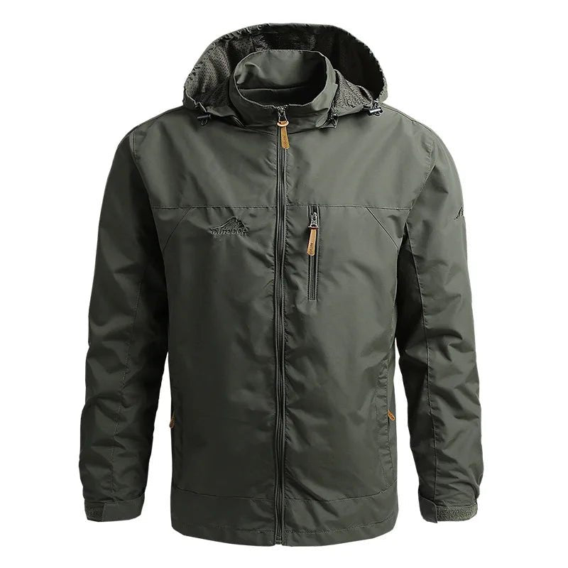 Windbreaker Men Tactical Jacket Waterproof Outdoor Hooded Coat Sports Military European Size S-5XL Field Climbing Thin Outwear - MAGUSTA BEAUTY