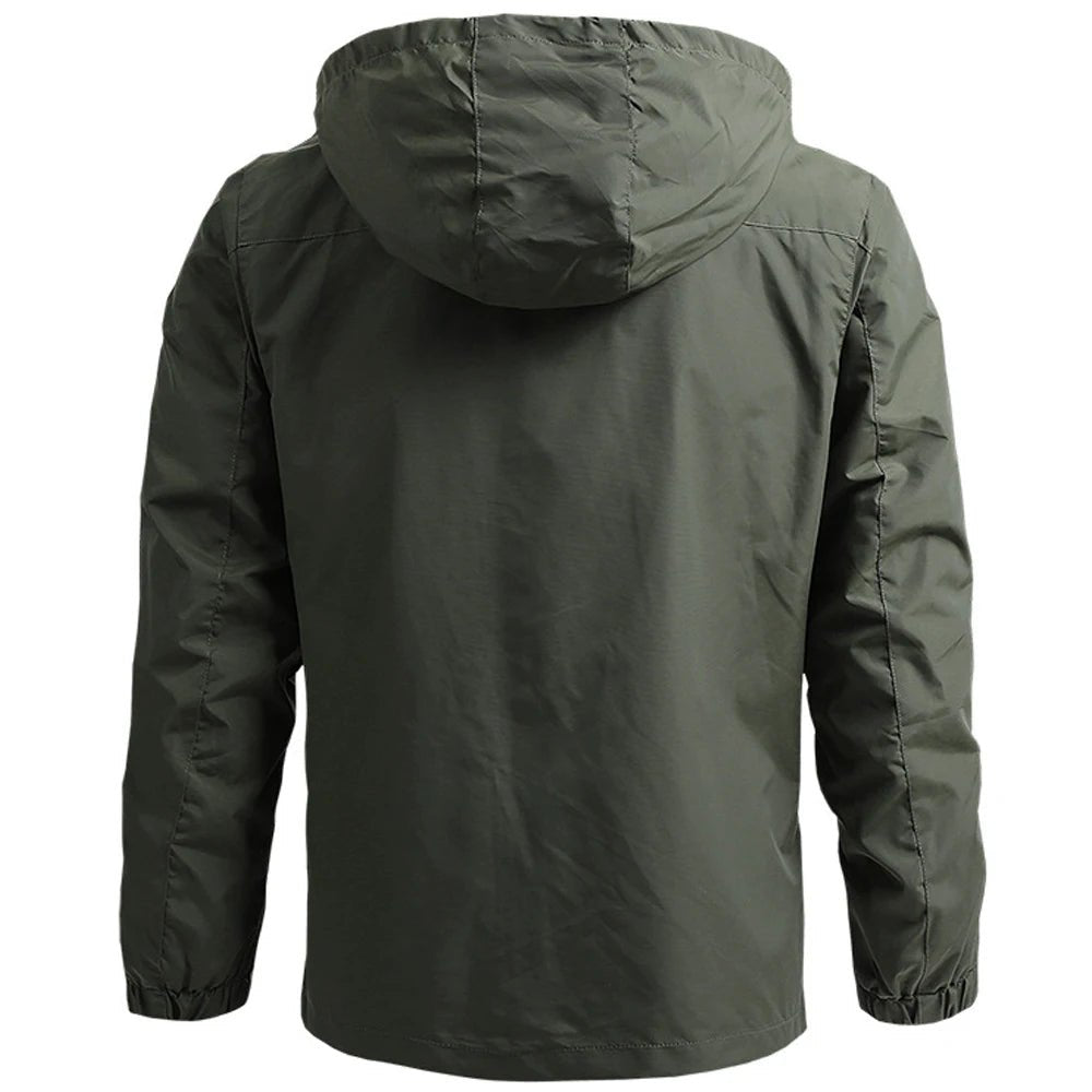 Windbreaker Men Tactical Jacket Waterproof Outdoor Hooded Coat Sports Military European Size S-5XL Field Climbing Thin Outwear - MAGUSTA BEAUTY